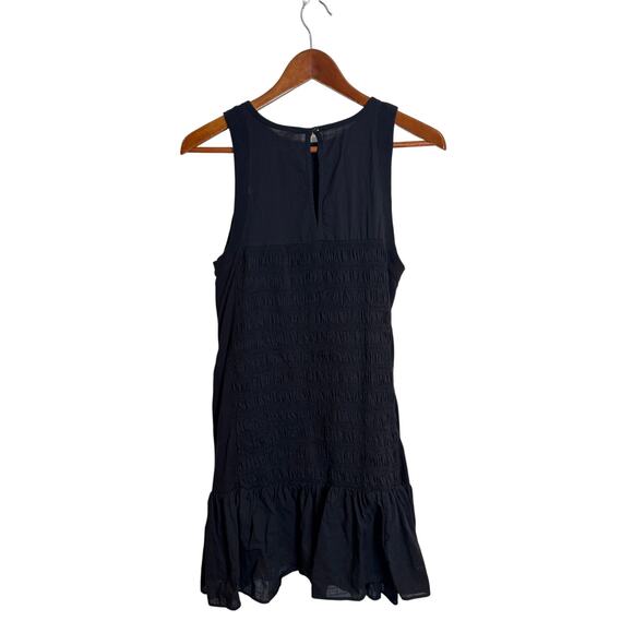 Daily Practice by Anthropologie Prix Black Smocked Cotton Mini Dress Small - Picture 6 of 9